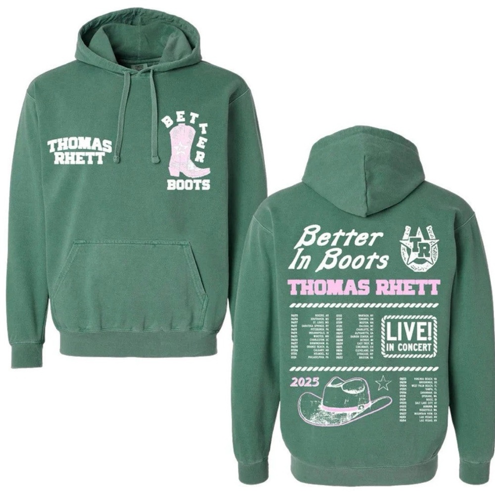 Thomas Rhett Better In Boots Tour 2025 Sweatshirt Merch‎ Size XL